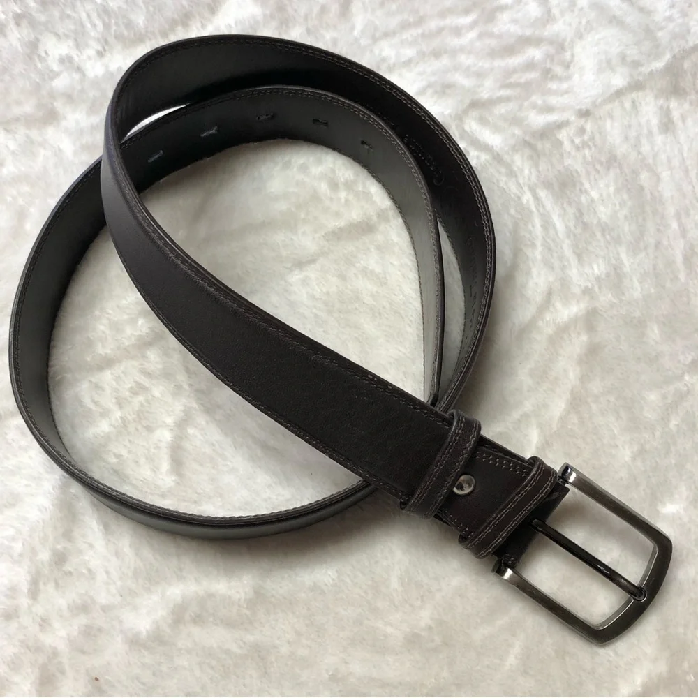 Cansooba Dark Brown Leather Belt Size 36 - Picture 1 of 10